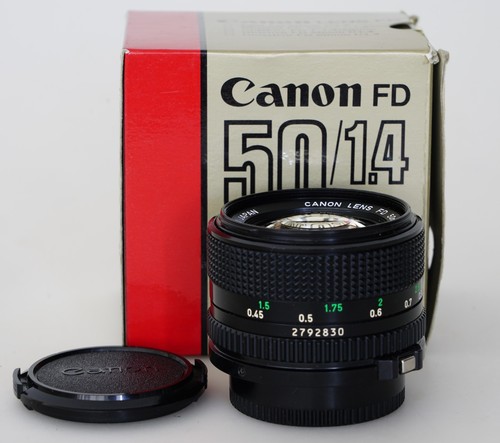 Canon lens 50mm 4 - fd, 1:1,4