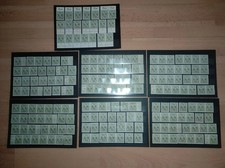 AM POST DEUTSCHER DRUCK MICHELNUMMER 29 POSTFRISCH AUF SIEBEN STECKKARTEN 