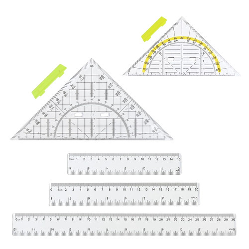 Geodreieck mit griff lineal - griff,