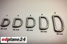 50 x Halbrund-Ring Kunststoff schwarz Breite=50 mm D-Ring Ringe Ringe D-Ringe 