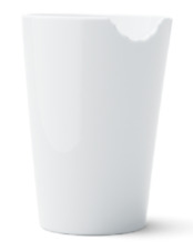 FIFTYEIGHT Becher mit Biss - TV Tassen Tasse Becher ohne Henkel weiß Porzellan
