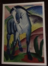 Kunstkarte:    Franz Marc      Blaues Pferd
