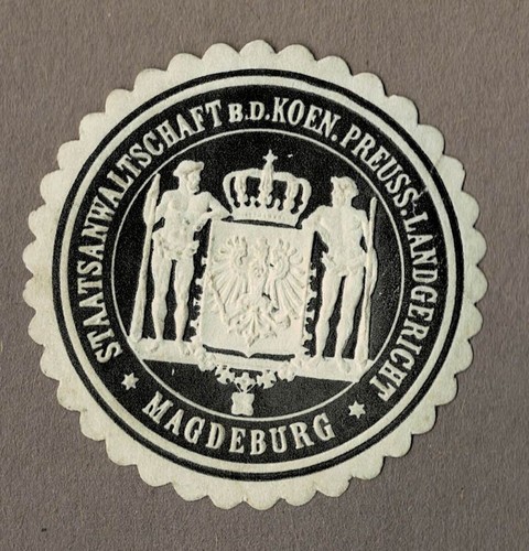 Siegelmarke preußen - siegelmarke,