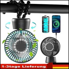 Mini USB Ventilator Akku Clip Fan Tischventilator Flexibles Stativ Tisch Lüfter