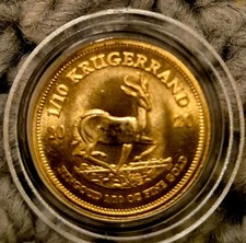 1/10 oz. ☫ Springbock 2020✯Krügerrand ✯Südafrika ✯Goldmünze ✯