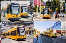4 Fotos Straßenbahn Dresden