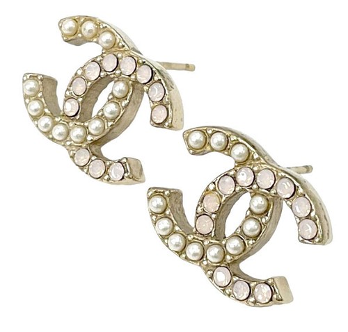 Chanel logos strass - cc,