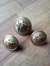 Red Star Line Original Messing Uniform Knöpfe x 3