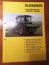 Prospekt Kuxmann Scheibenstreuer Broschüre  Traktor Schlepper i