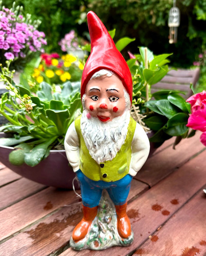Gartenzwerg gnom alt 25cm - gartenzwerg,