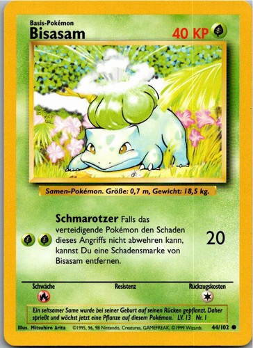 Pokémon bisasam 102 base - 44/102,