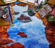 3D Stein See C5766 Fußboden