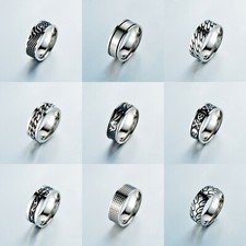 Edelstahl Ringe Partnerringe Silber/Rosegold Damen Herren Trauringe Ring Ehering