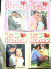 4 Romanhefte mit 3 Romanen  Schicksalhafte Begegnungen 52 53 54 55
