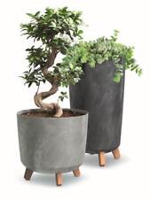 Blumentopf Blumenkübel mit Füßen Pflanzkübel Slim Beton Design Höhe 28,5-45cm