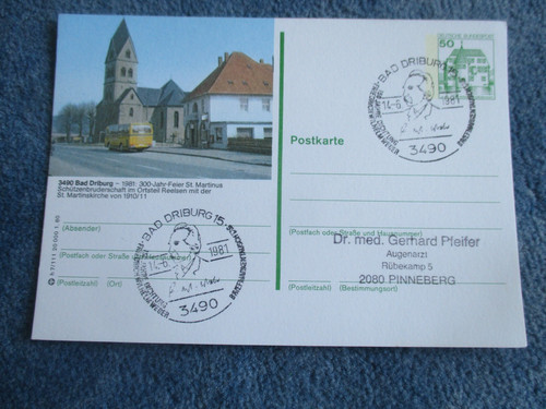 Bildpostkarte bad driburg - bad,