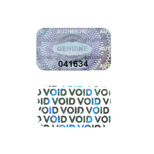 Hologramm siegel numeriert - 60,