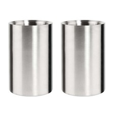 2x Weinkühler Edelstahl