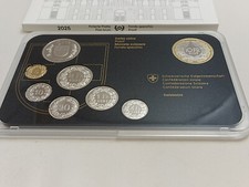 Schweiz 2025 Franken Kursmünzen Satz KMS Proof PP Polierte Platte Set Helvetica