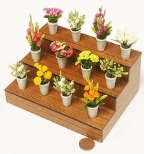 Puppenstube Holz Vitrine mit