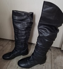 "Varese"  Overknee Stiefel   Gr.40   schwarz   Glattleder