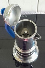 Vintage,Espressobereiter,Vigano Italy,alle Herdarten,Inox-Stahl, Silbern,1990er