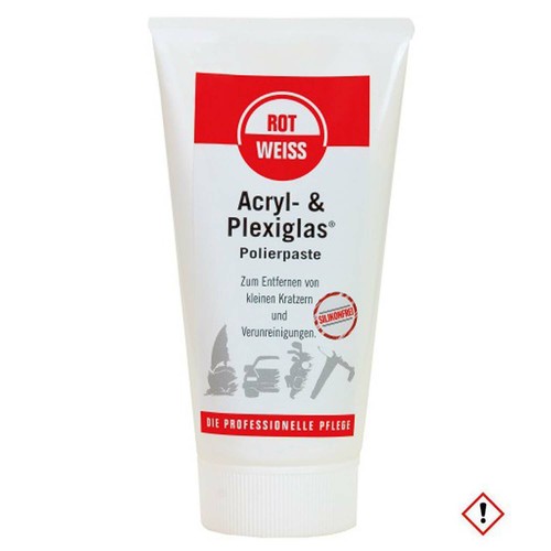 Stück rotweiss acryl - acryl, &