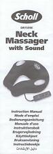 Bedienungsanleitung SCHOLL Nackenmassgegerät Neck Massager with Sound DR7599E