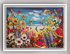 Original blumen acryl - original,