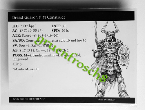Dread guard 31 c - guard, ►31
