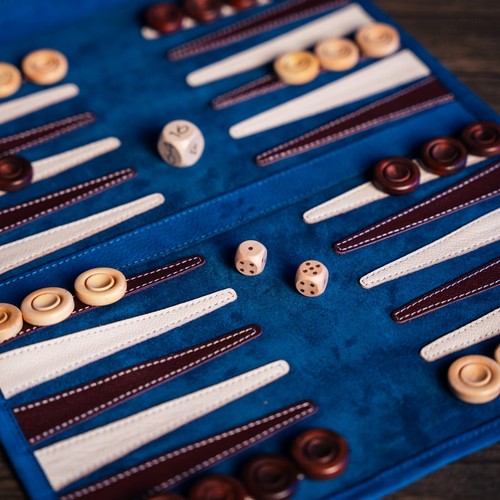 Roll nubukleder backgammon - roll, up