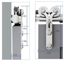 1M-4M Schiebetürsystem für Holzschiebetüren Schiebetür-Laufschienenbeschlag