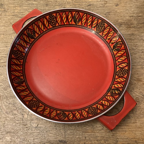 Auflaufform emaille rot 60er - rot,