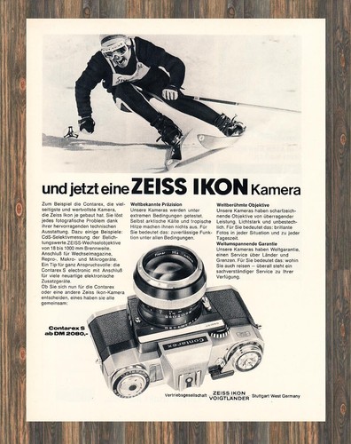 Zeiss ikon contarex reklame - zeiss,