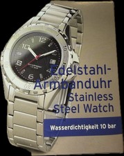 Edelstahl-Armbanduhr Ø 40 mm