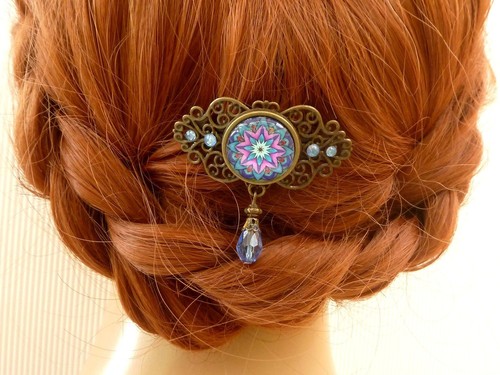 Kleine haarspange mit - kleine,