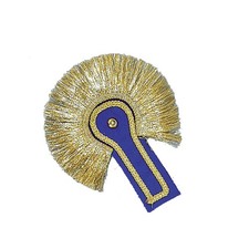 Schulterklappen Epauletten Blau Fransen Uniform Schulterstücke Kostümzubehör