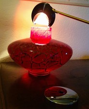 WMF Ikora Art Deco Tischlampe / Lampenfuss,  Glas,  gut erhalten.