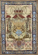 Gobelin Tapestry Wandteppich Wandbehang Teppich 115x165cm Familienwappen