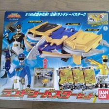 Power Rangers Land Sea Buster DX Set Bandai Goseiger mit Box selten Japan Kos...