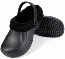 Clogs gefüttert warme Hausschuhe Gartenschuhe Winter Pantoletten Leicht EVA