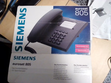 Tastentelefon Siemens euroset 805,TAE Stecker,Anleitung,OVP in basaltgrau Kult