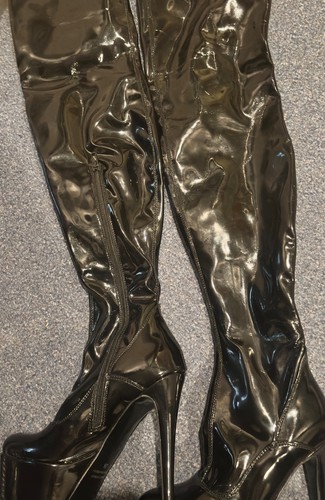 Lack stiefel overknee - lack,