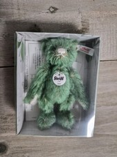 Steiff teddybär grün mohair - grün,