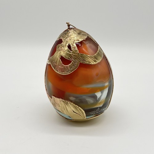 Signiertes glas figur kugel - signiertes,