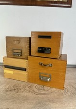 4 Alte Archivkisten Fotos