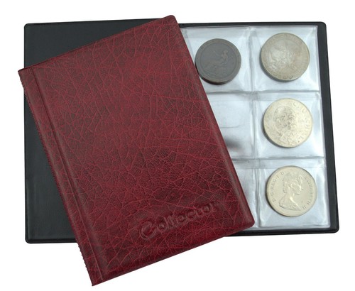 Rotes münzalbum für - rotes,