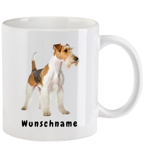 Tasse mit foxterrier - tasse,