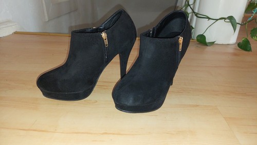 Damen stiefeletten schwarz mit - damen,