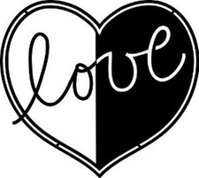 Schablone "Love" Marabu